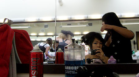 Hair and there.